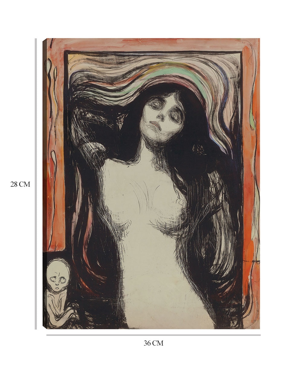 Cuadro decorativo Virgen (1895–1896) técnica mixta Siluetas 8