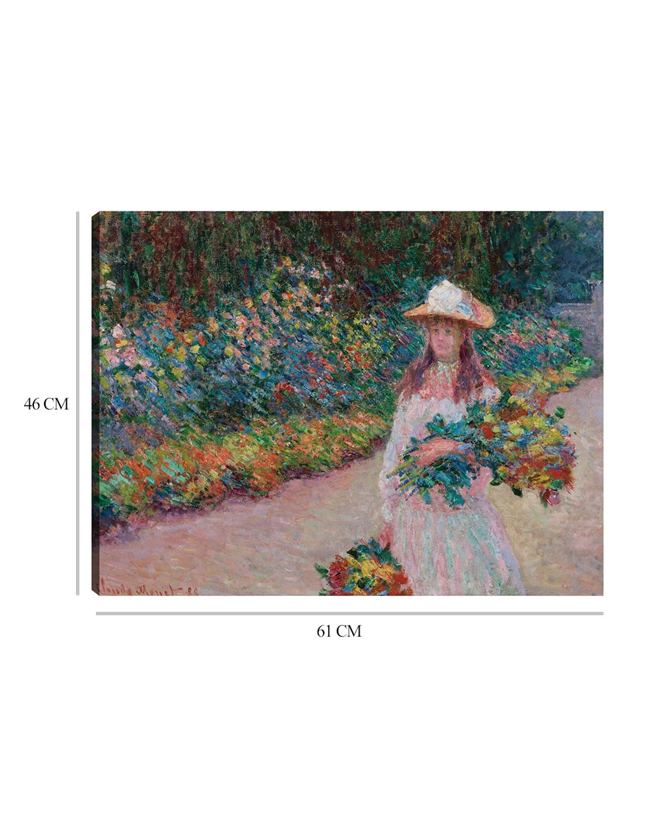 Cuadro decorativo Jovencita en el jardín de Giverny (1888) técnica mixta Gente 2