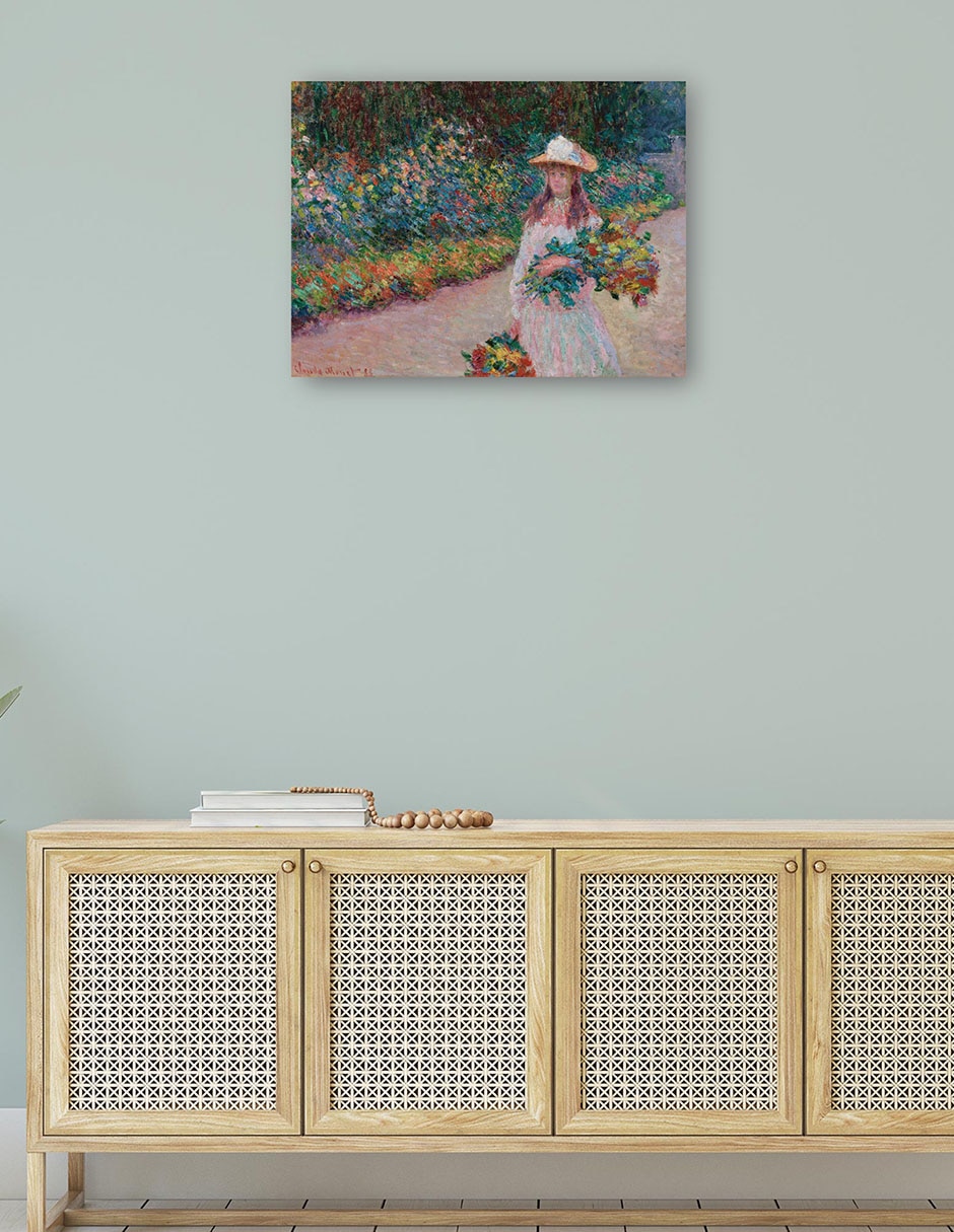 Cuadro decorativo Jovencita en el jardín de Giverny (1888) técnica mixta Gente 4