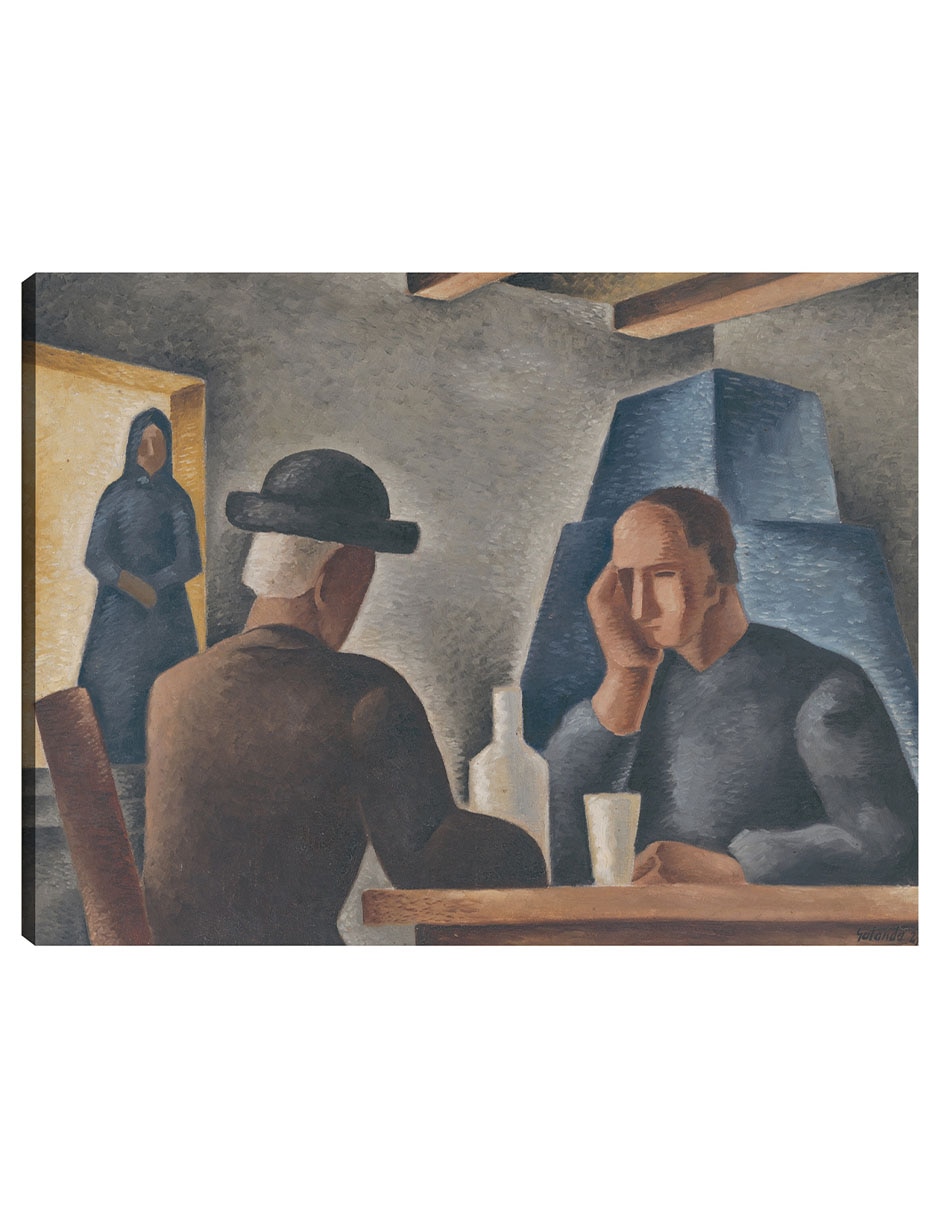 Cuadro decorativo En una posada (1927) técnica mixta Gente
