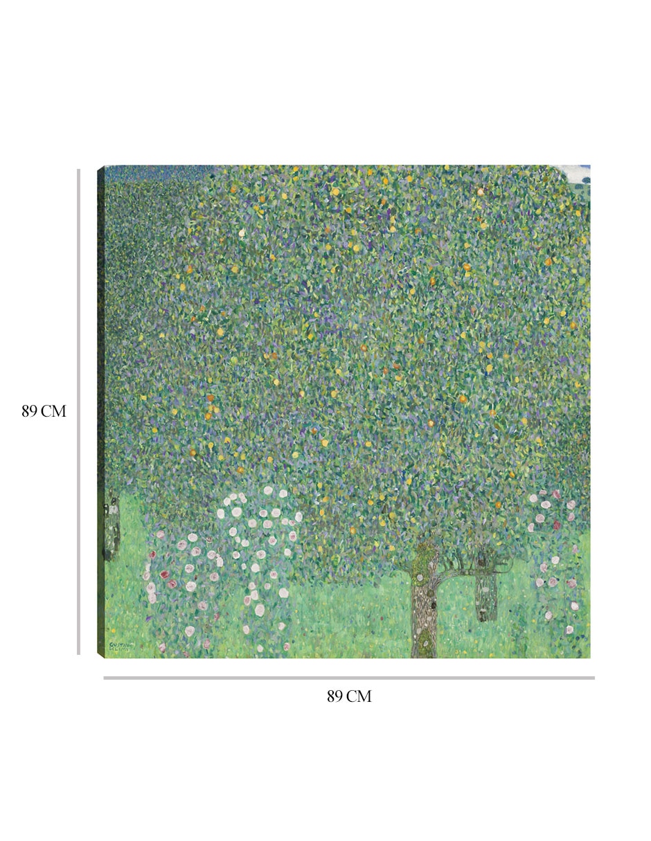 Cuadro decorativo Rosales bajo los árboles técnica mixta Bosques 2