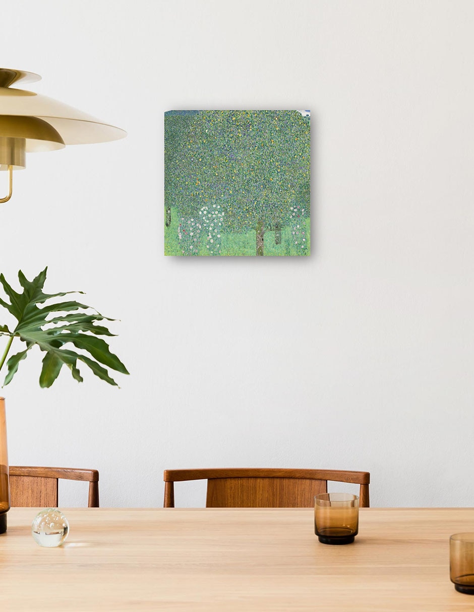 Cuadro decorativo Rosales bajo los árboles técnica mixta Bosques 4