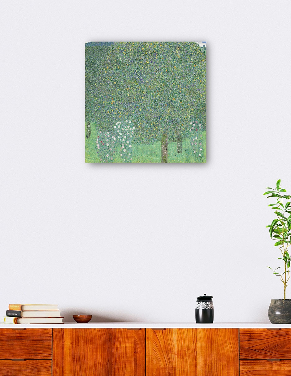 Cuadro decorativo Rosales bajo los árboles técnica mixta Bosques 5