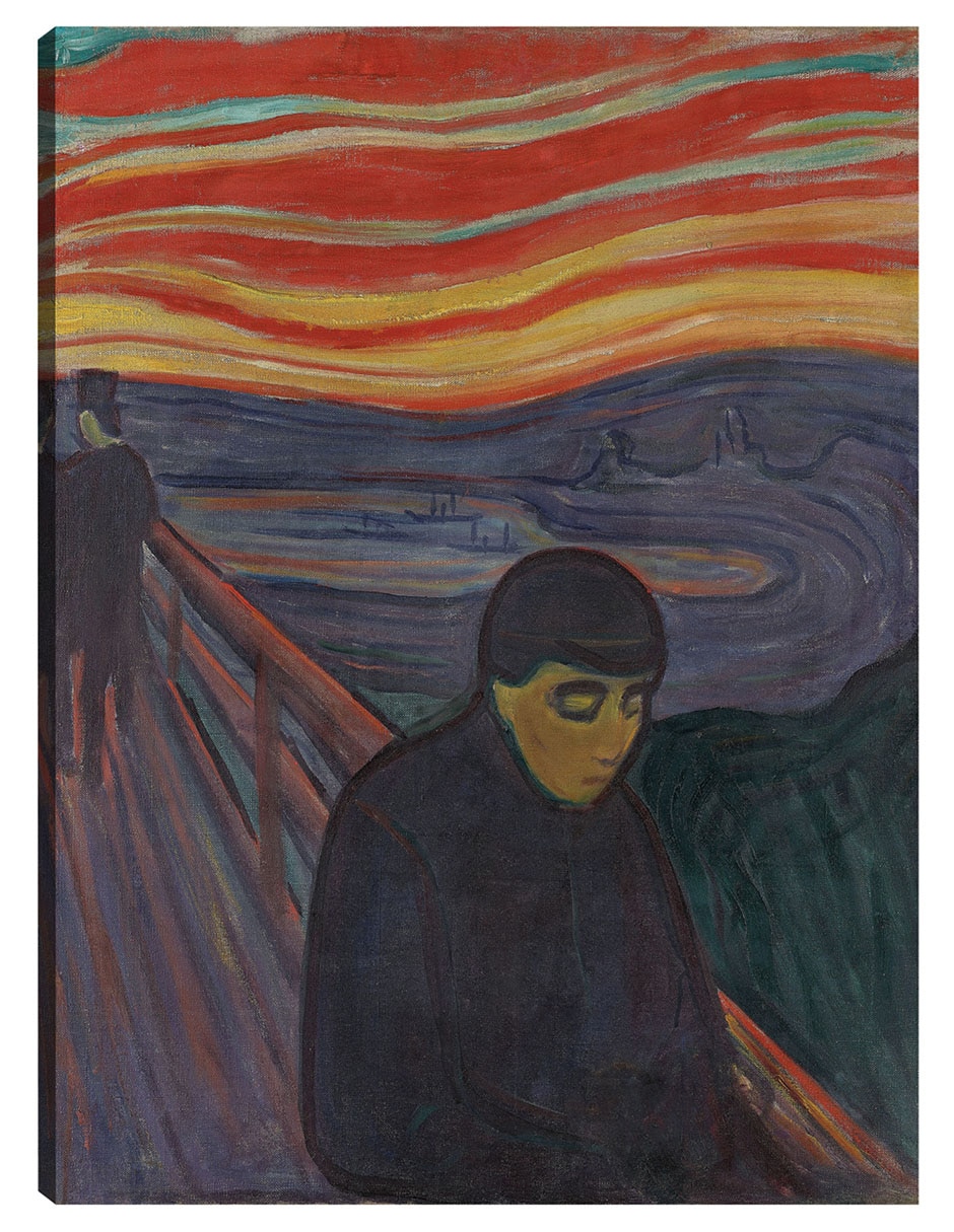 Cuadro decorativo Desesperación (1894) técnica mixta Gente