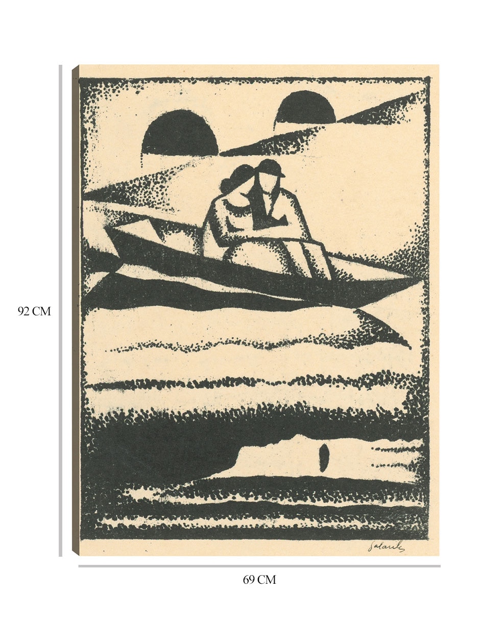 Cuadro decorativo En el río (1924) técnica mixta Ríos 2