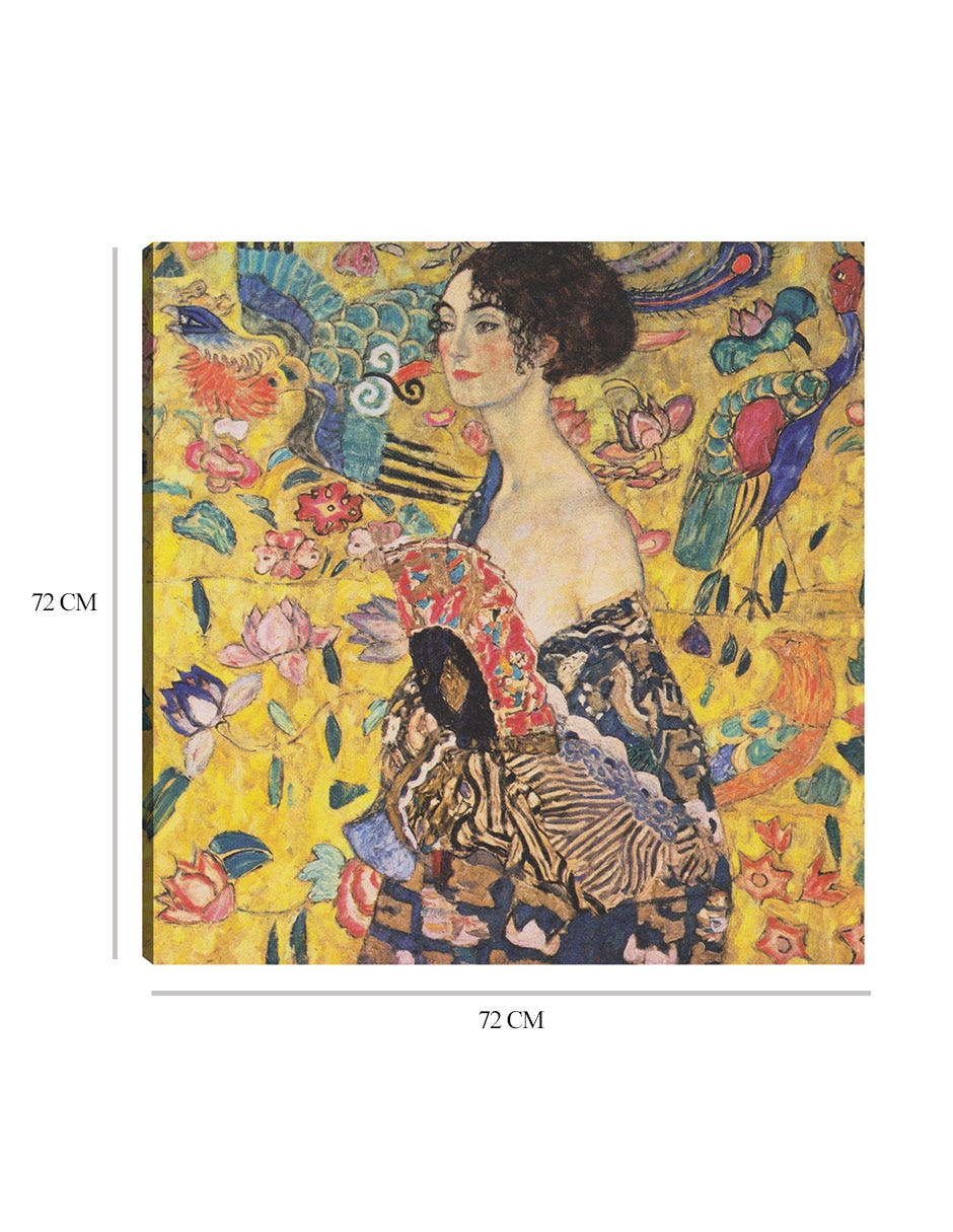 Cuadro decorativo Mujer con abanico (1917-1918) técnica mixta Gente 2