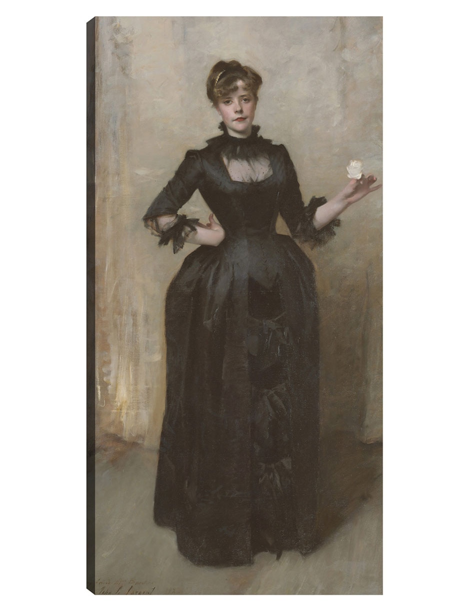 Cuadro decorativo La dama de la rosa (Charlotte Louise Burckhardt) (1882) técnica mixta Gente