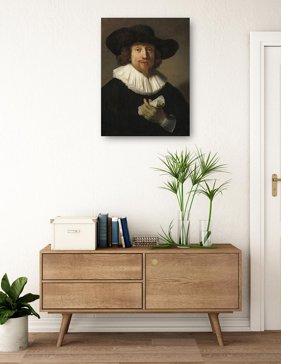 Cuadro decorativo Hombre con una partitura (1633) técnica mixta Gente 3