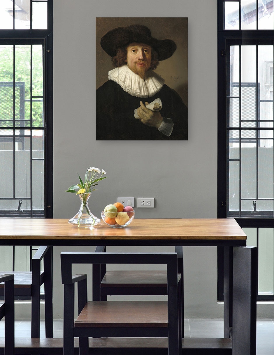 Cuadro decorativo Hombre con una partitura (1633) técnica mixta Gente 4