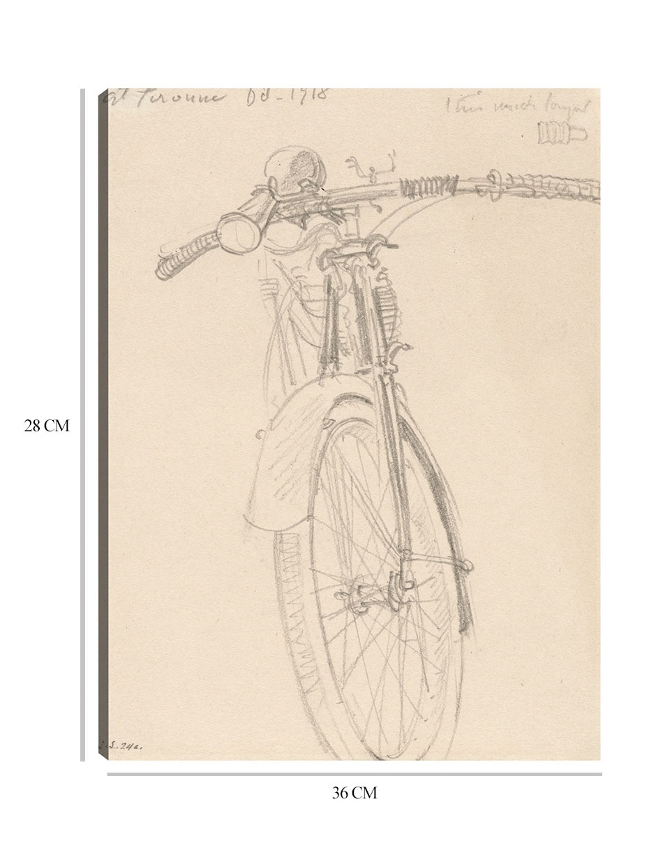 Cuadro decorativo Motocicleta (1918) técnica mixta Bocetos 2