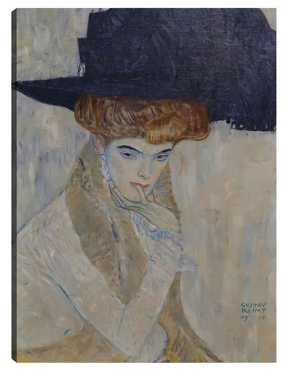 Cuadro decorativo El sombrero de plumas negras (1910) técnica mixta Gente