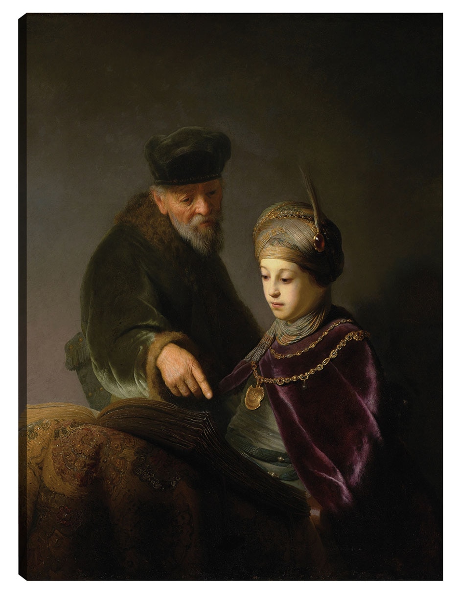 Cuadro decorativo Un joven erudito y su tutor (alrededor de 1629-1630) técnica mixta Gente Cuadro decorativo Un joven erudito y su tutor (alrededor de 1629-1630) técnica mixta Gente