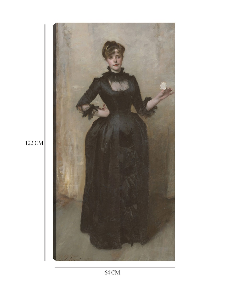 Cuadro decorativo La dama de la rosa (Charlotte Louise Burckhardt) (1882) técnica mixta Gente 2