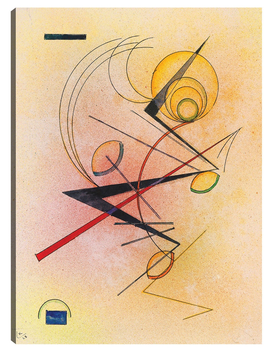 Cuadro decorativo Pequeños cálidos (1928) técnica mixta Formas