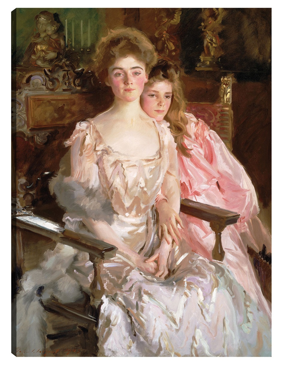 Cuadro decorativo La señora Fiske Warren (Gretchen Osgood) y su hija Rachel (1903) técnica mixta Gente Cuadro decorativo La señora Fiske Warren (Gretchen Osgood) y su hija Rachel (1903) técnica mixta Gente