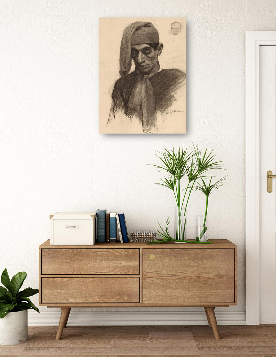 Cuadro decorativo Jimmy Corsini (hacia 1901) técnica mixta Gente 2