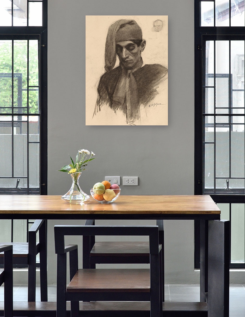 Cuadro decorativo Jimmy Corsini (hacia 1901) técnica mixta Gente 3
