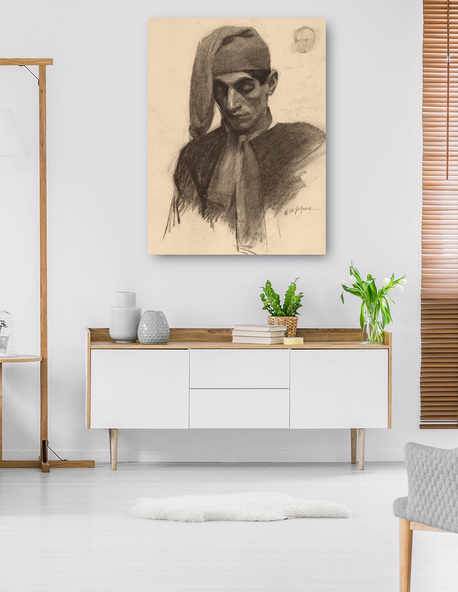 Cuadro decorativo Jimmy Corsini (hacia 1901) técnica mixta Gente 4