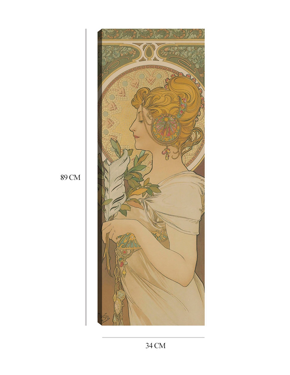 Cuadro decorativo La pluma (1899) técnica mixta Gente 2