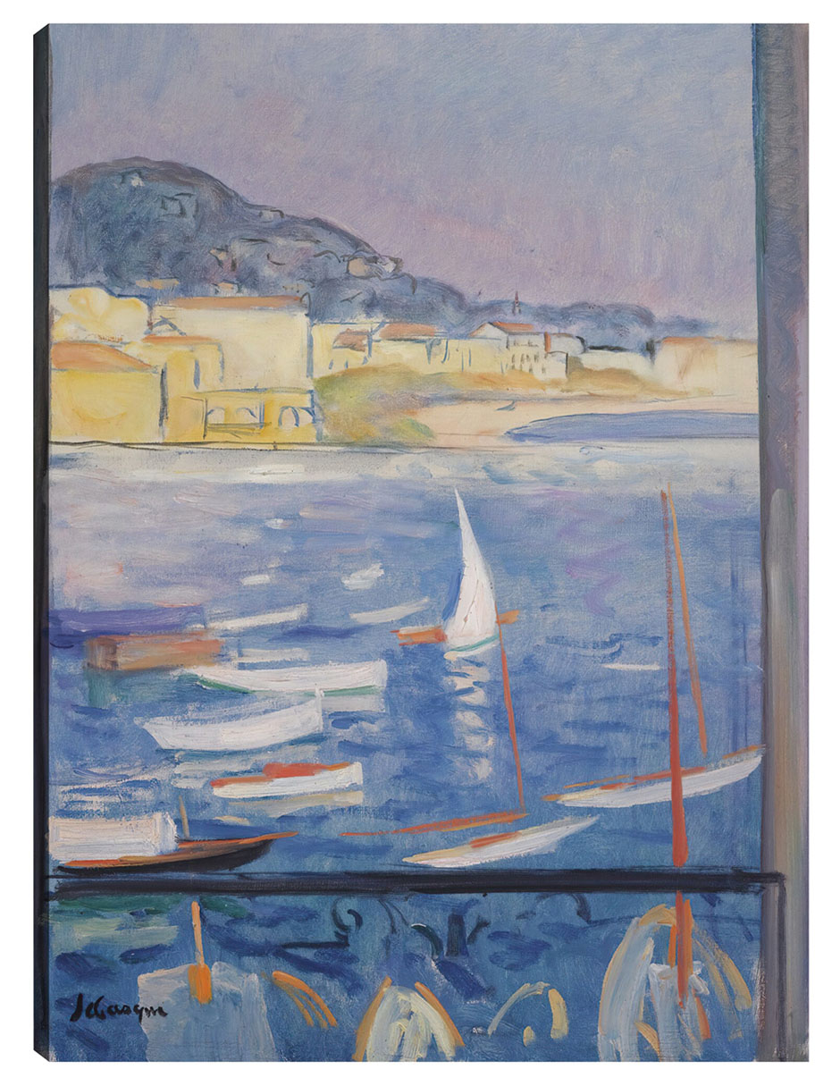 Cuadro decorativo Villefranche-Sur-Mer, Fenêtre Ouverte Sur Le Port (1926) técnica mixta Navegación