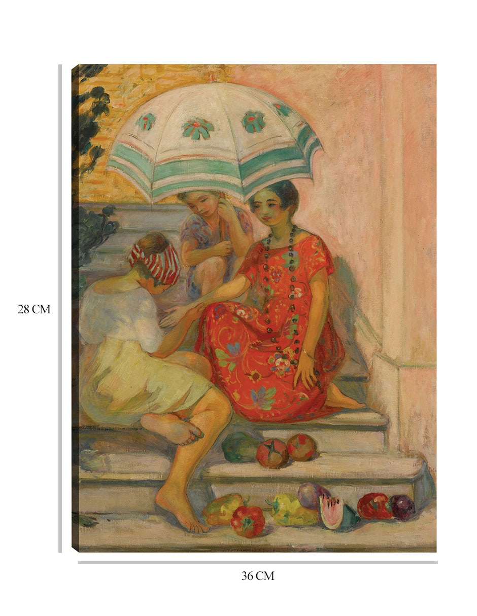 Cuadro decorativo El diseño de buena aventura, sainte-maxime (1914) técnica mixta Gente 2