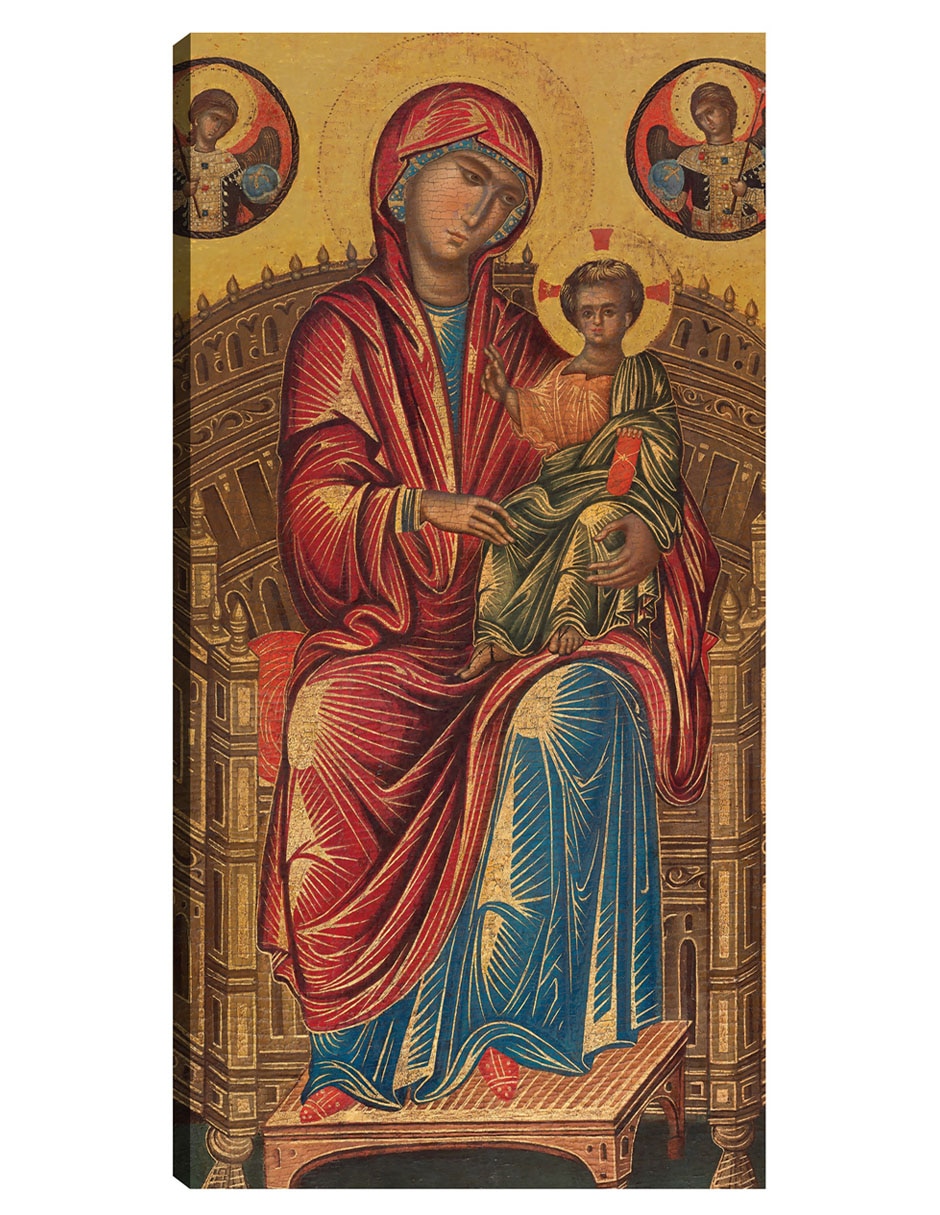 Cuadro decorativo La Virgen y el Niño en un trono curvo, c. 1260/1280 técnica mixta Vírgenes Cuadro decorativo La Virgen y el Niño en un trono curvo, c. 1260/1280 técnica mixta Vírgenes
