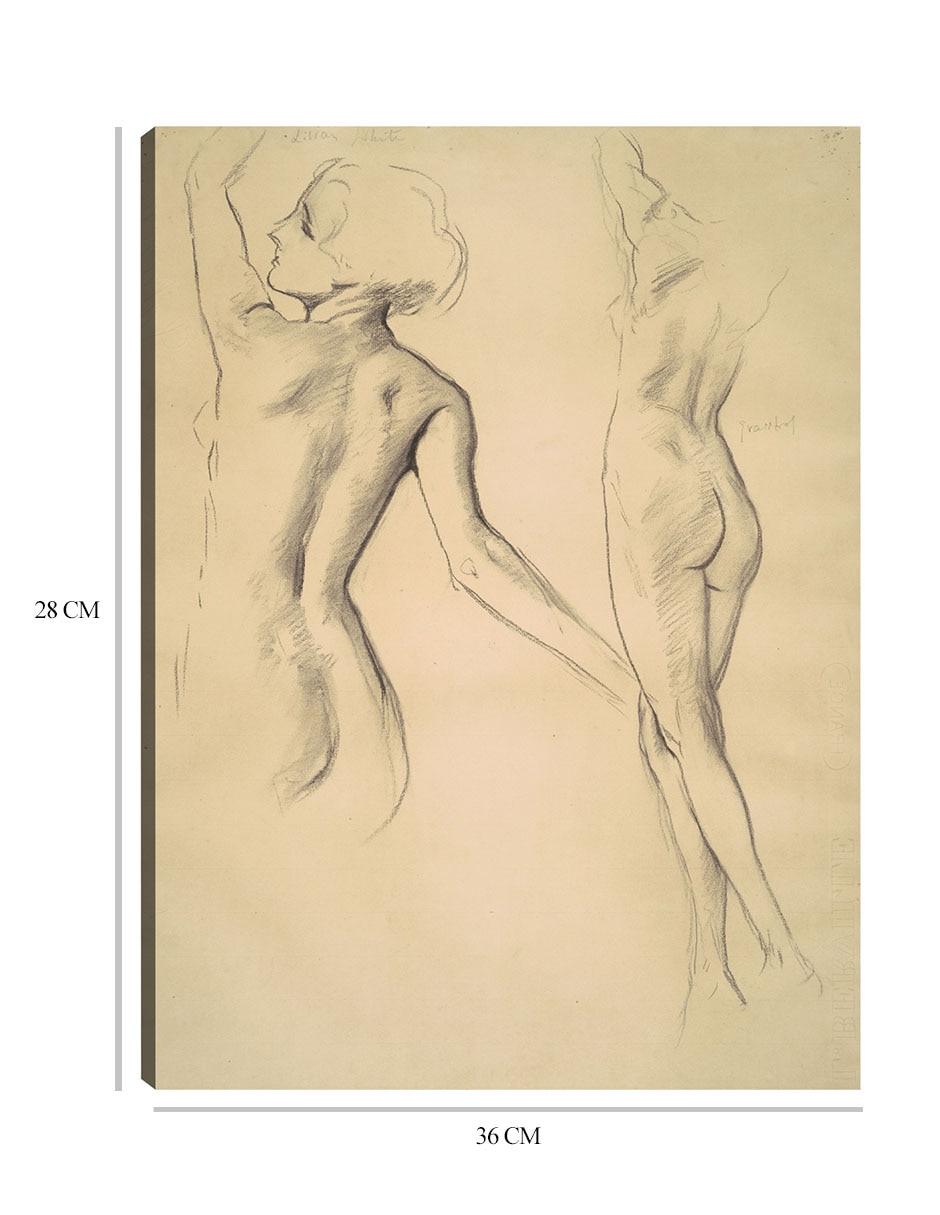Cuadro decorativo Estudios para 'Figuras danzantes' (1919-1920) técnica mixta Siluetas 2