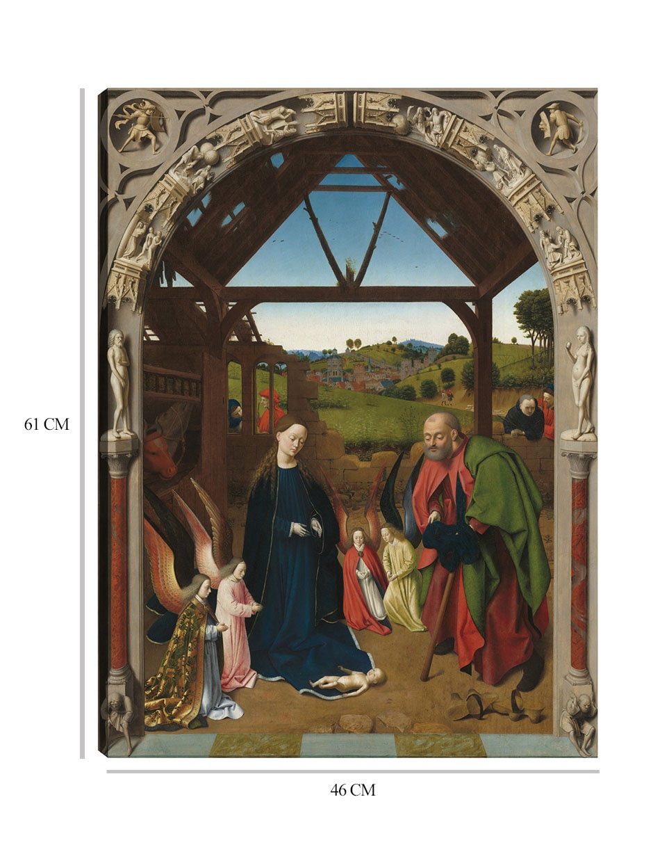 Cuadro decorativo La Natividad, c. 1450 técnica mixta Figuras Celestiales 2