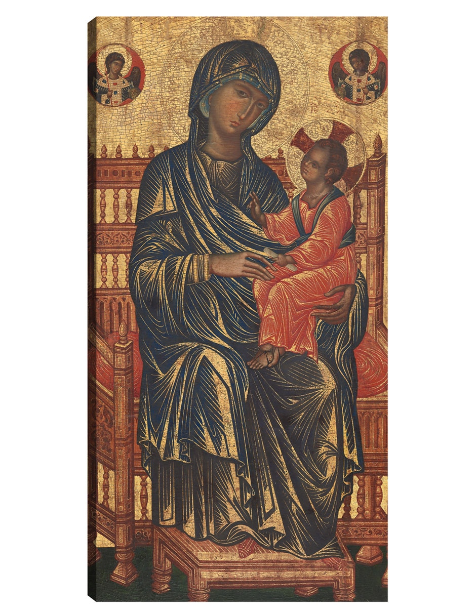 Cuadro decorativo La Virgen y el Niño entronizados, c. 1250/1275 técnica mixta Vírgenes
