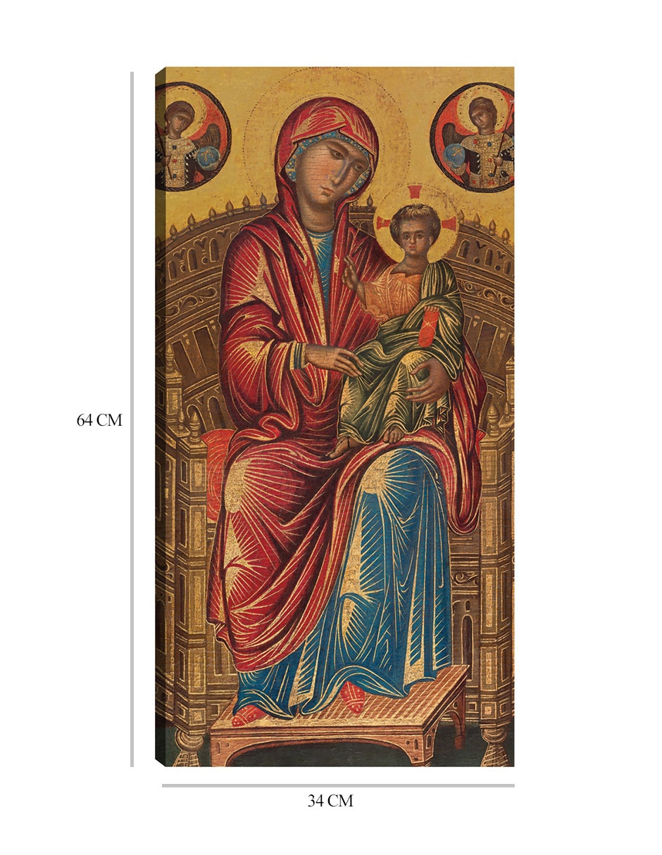Cuadro decorativo La Virgen y el Niño en un trono curvo, c. 1260/1280 técnica mixta Vírgenes 2