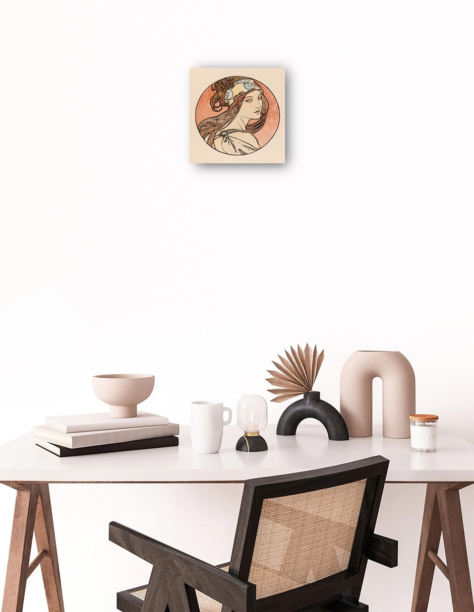 Cuadro decorativo Vidriera para la fachada de la boutique Fouquet I técnica mixta Gente 2