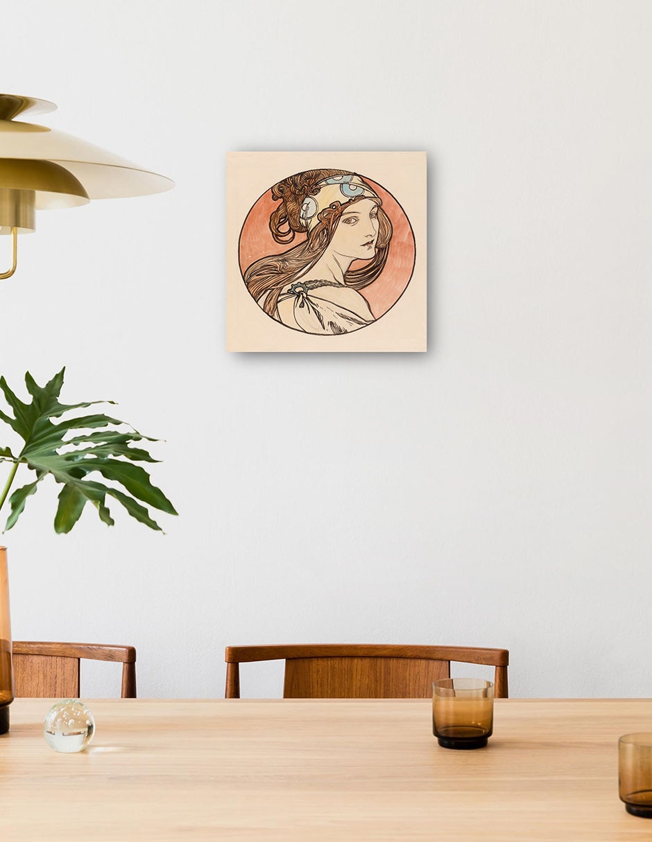 Cuadro decorativo Vidriera para la fachada de la boutique Fouquet I técnica mixta Gente 4
