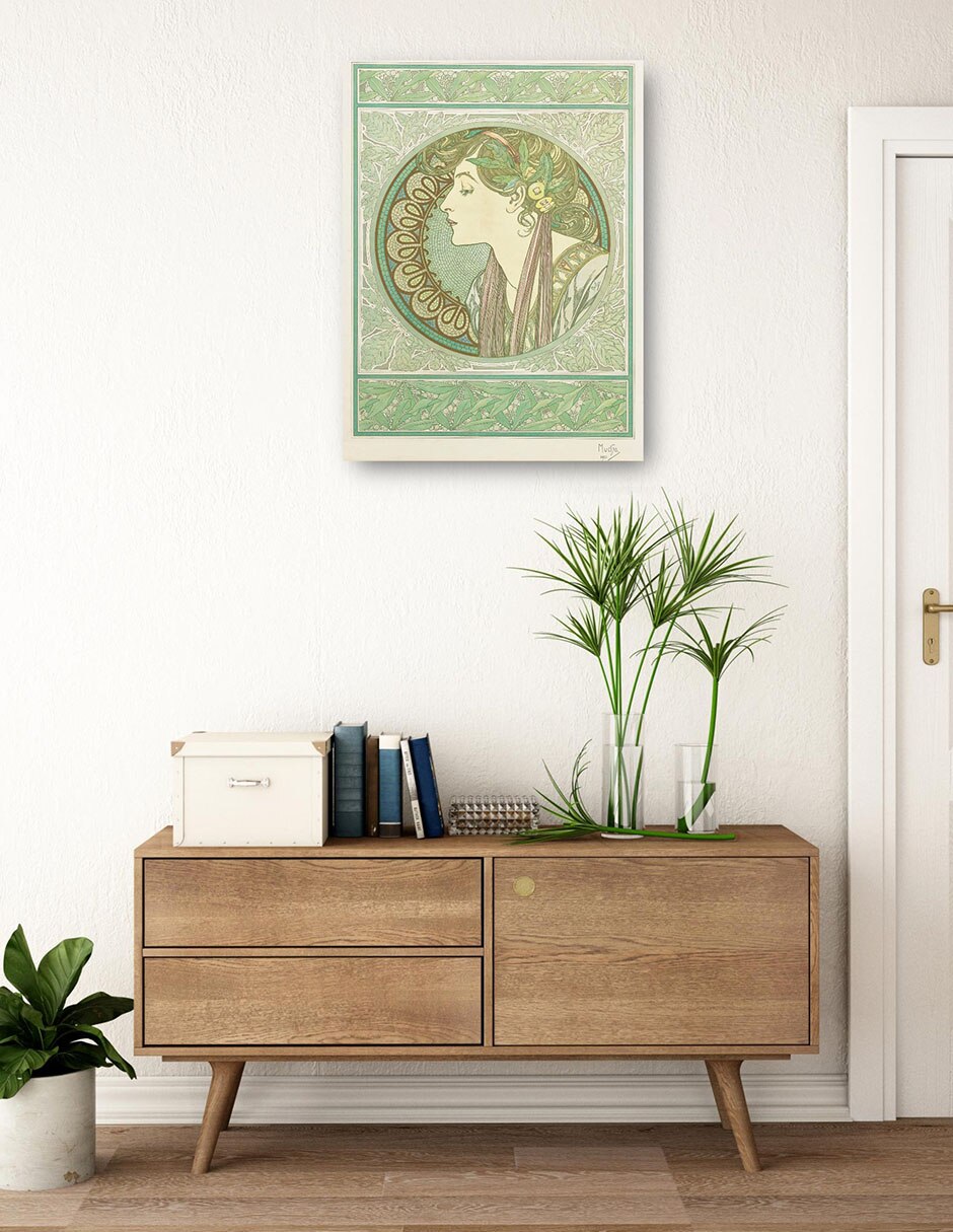 Cuadro decorativo Laurel (1901) técnica mixta Gente 4