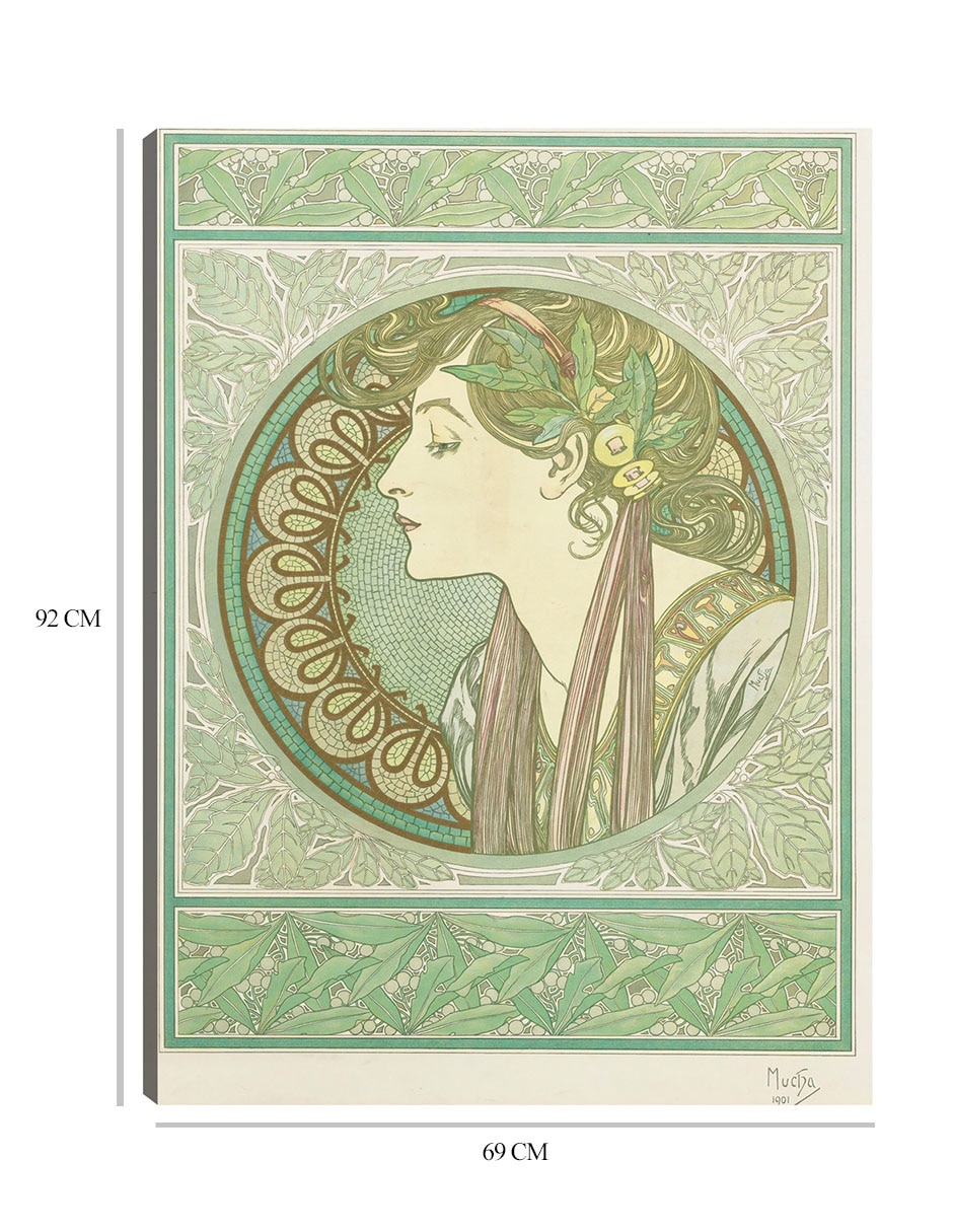 Cuadro decorativo Laurel (1901) técnica mixta Gente 2
