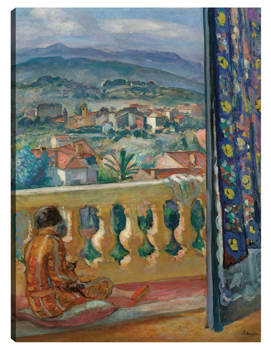 Cuadro decorativo Le Cannet, El Rideau Bleu (1926) técnica mixta Gente Cuadro decorativo Le Cannet, El Rideau Bleu (1926) técnica mixta Gente