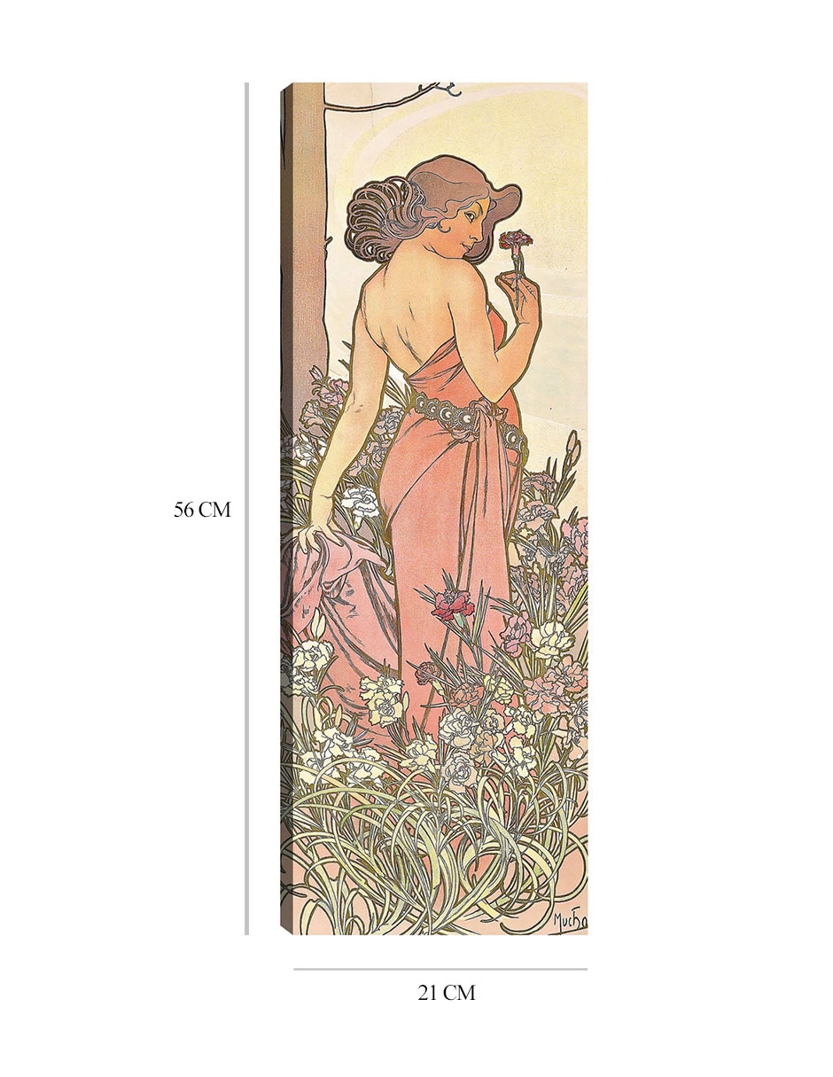 Cuadro decorativo El clavel (1897) técnica mixta Gente 2