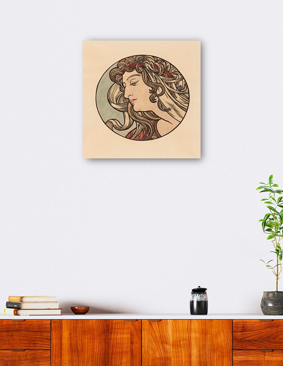 Cuadro decorativo Vidriera para la fachada de la boutique Fouquet VI técnica mixta Gente 5