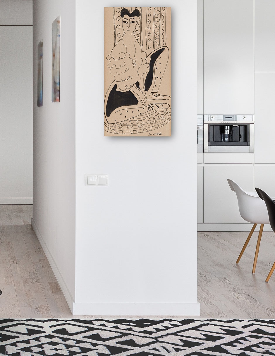 Cuadro decorativo técnica mixta Siluetas 5