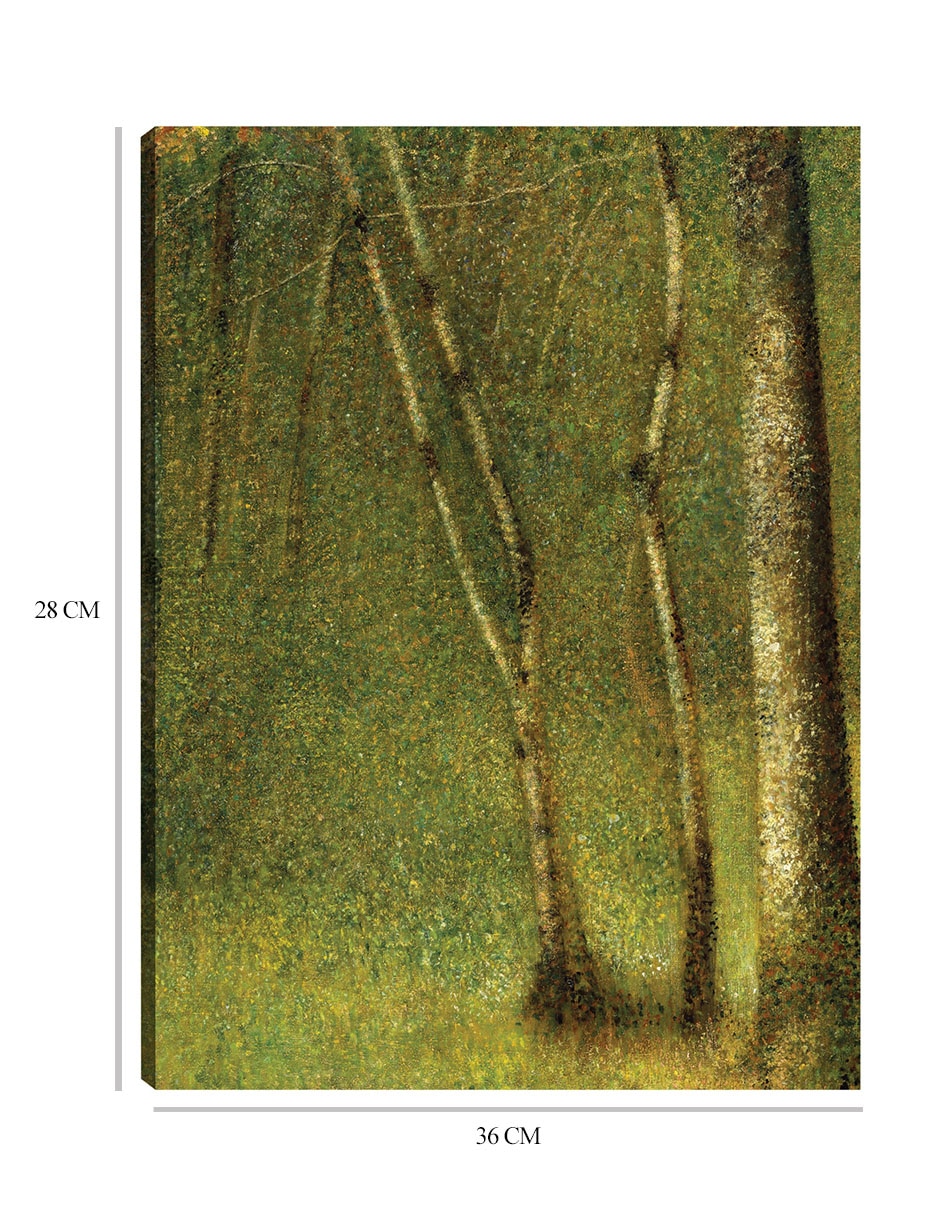 Cuadro decorativo El bosque de Pontaubert (1881) técnica mixta Bosques 2