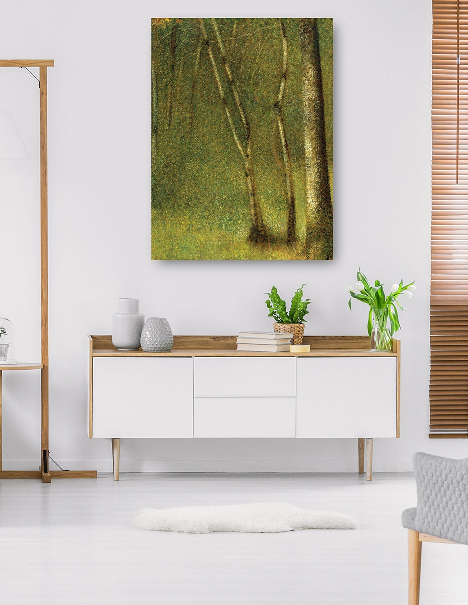 Cuadro decorativo El bosque de Pontaubert (1881) técnica mixta Bosques 4