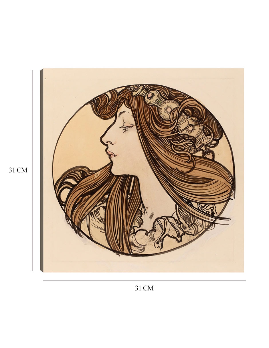 Cuadro decorativo Vidriera para la fachada de la boutique Fouquet VIII técnica mixta Gente 7