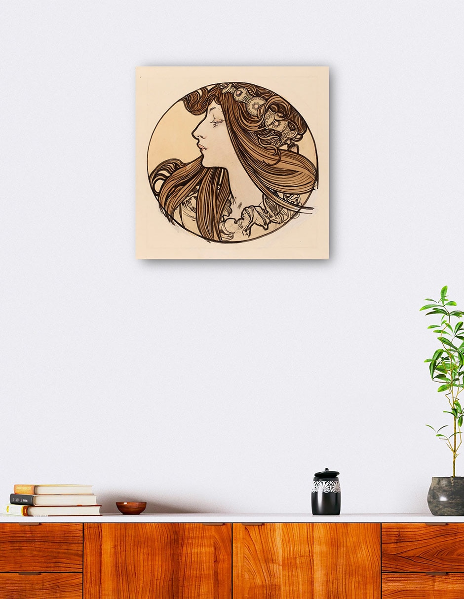 Cuadro decorativo Vidriera para la fachada de la boutique Fouquet VIII técnica mixta Gente 4