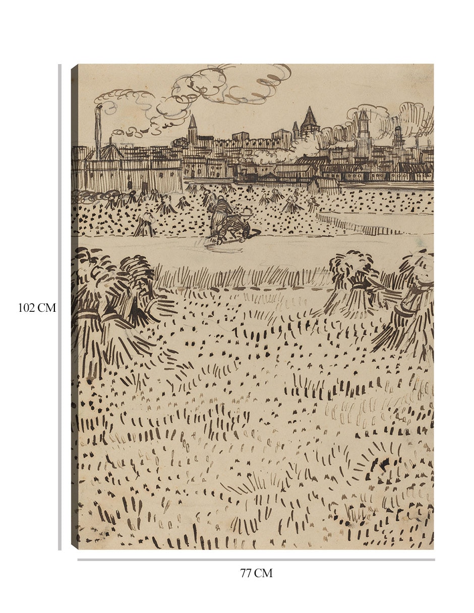 Cuadro decorativo La cosecha (1888) técnica mixta Formas 2