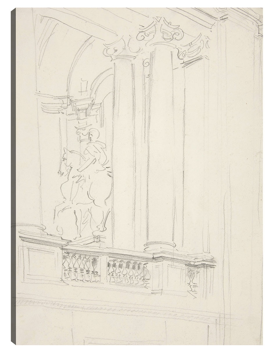 Cuadro decorativo Interior (hacia 1906) técnica mixta Formas