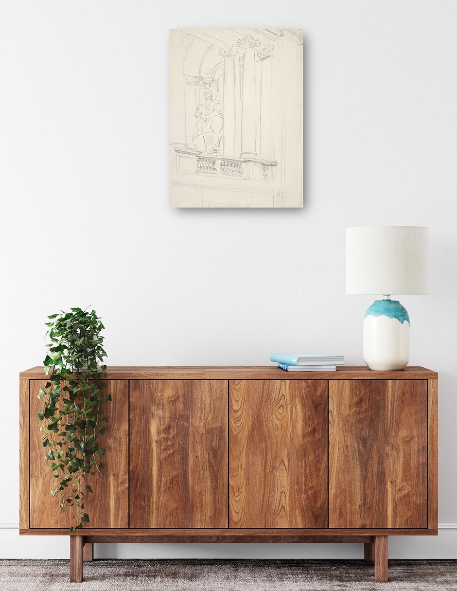 Cuadro decorativo Interior (hacia 1906) técnica mixta Formas 2