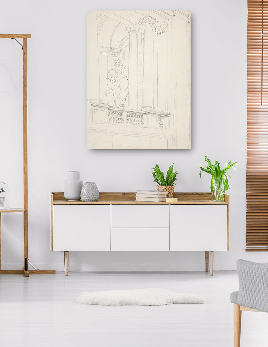 Cuadro decorativo Interior (hacia 1906) técnica mixta Formas 4