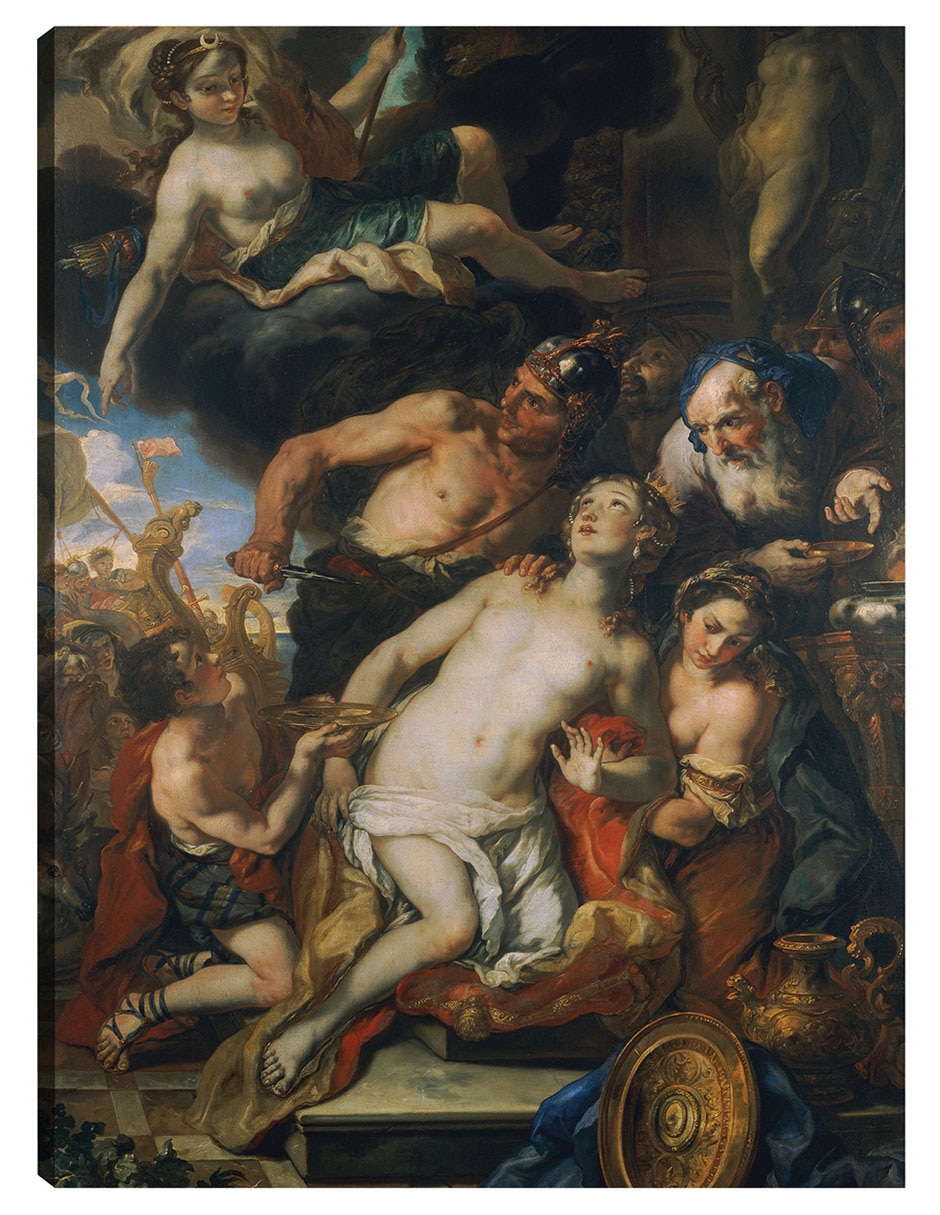 Cuadro decorativo El sacrificio de Ifigenia (1690-1691) técnica mixta Religión y Espiritualidad
