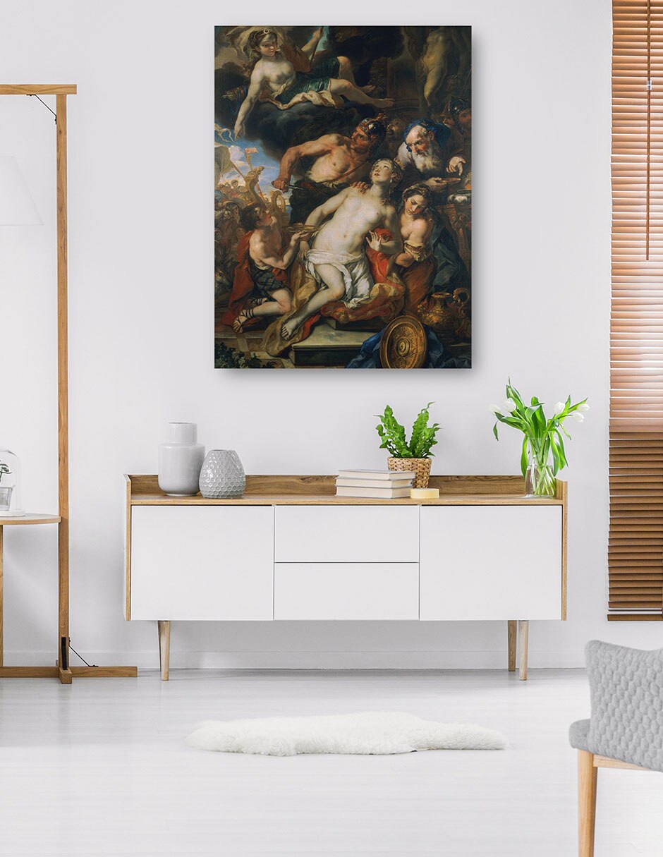 Cuadro decorativo El sacrificio de Ifigenia (1690-1691) técnica mixta Religión y Espiritualidad 5