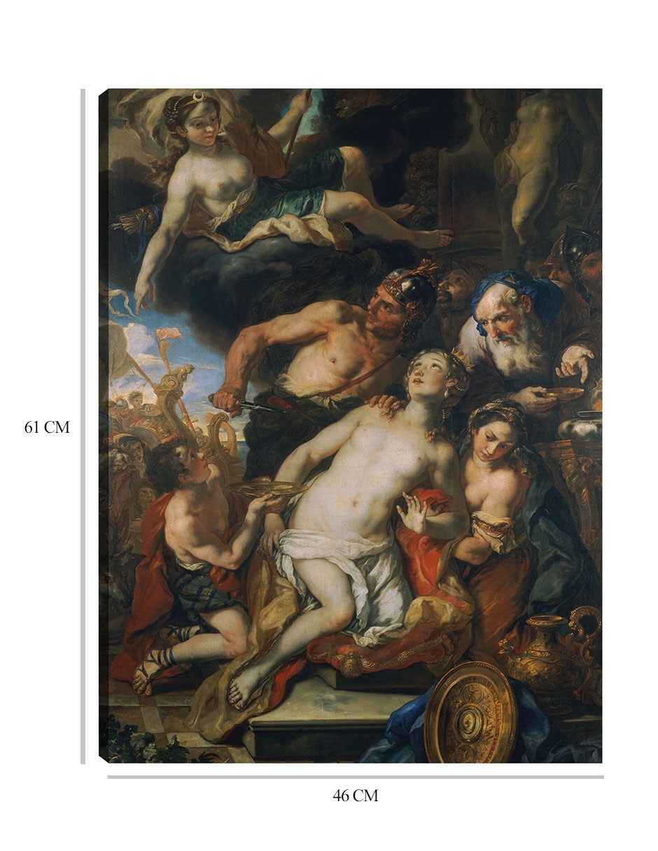 Cuadro decorativo El sacrificio de Ifigenia (1690-1691) técnica mixta Religión y Espiritualidad 2