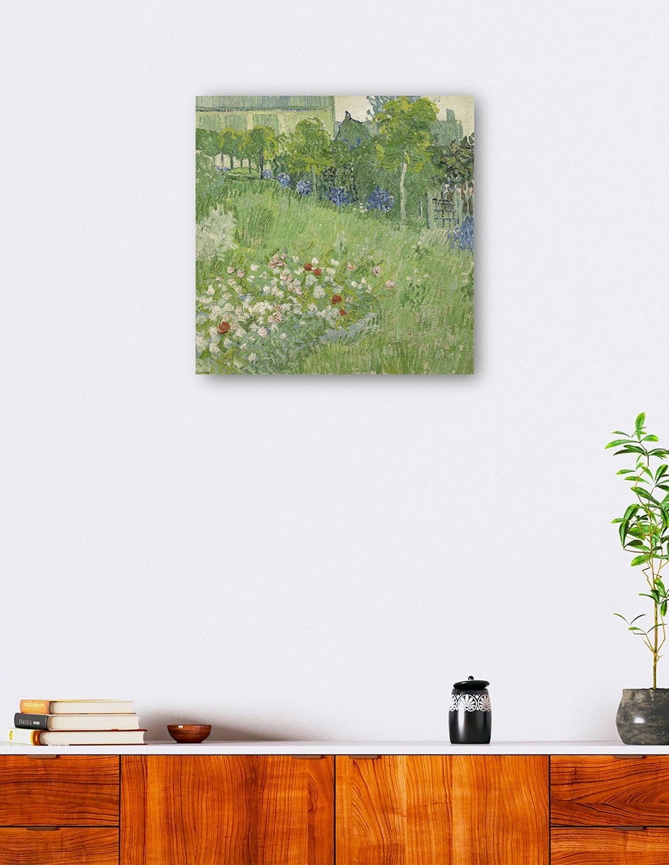 Cuadro decorativo El jardín de Daubigny técnica mixta Primavera 5